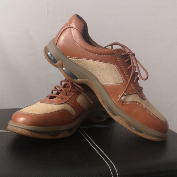 Men's Rockport Walking Shoe Size 9M Two-Tone Brown - Picture 4 of 9